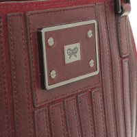 Anya Hindmarch Handtasche aus Leder in Bordeaux