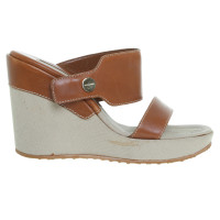 Sergio Rossi Wedges from leather/textile