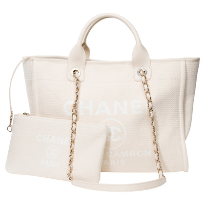 Chanel Deauville Canvas in White