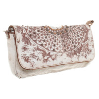 Campomaggi clutch with graphic pattern