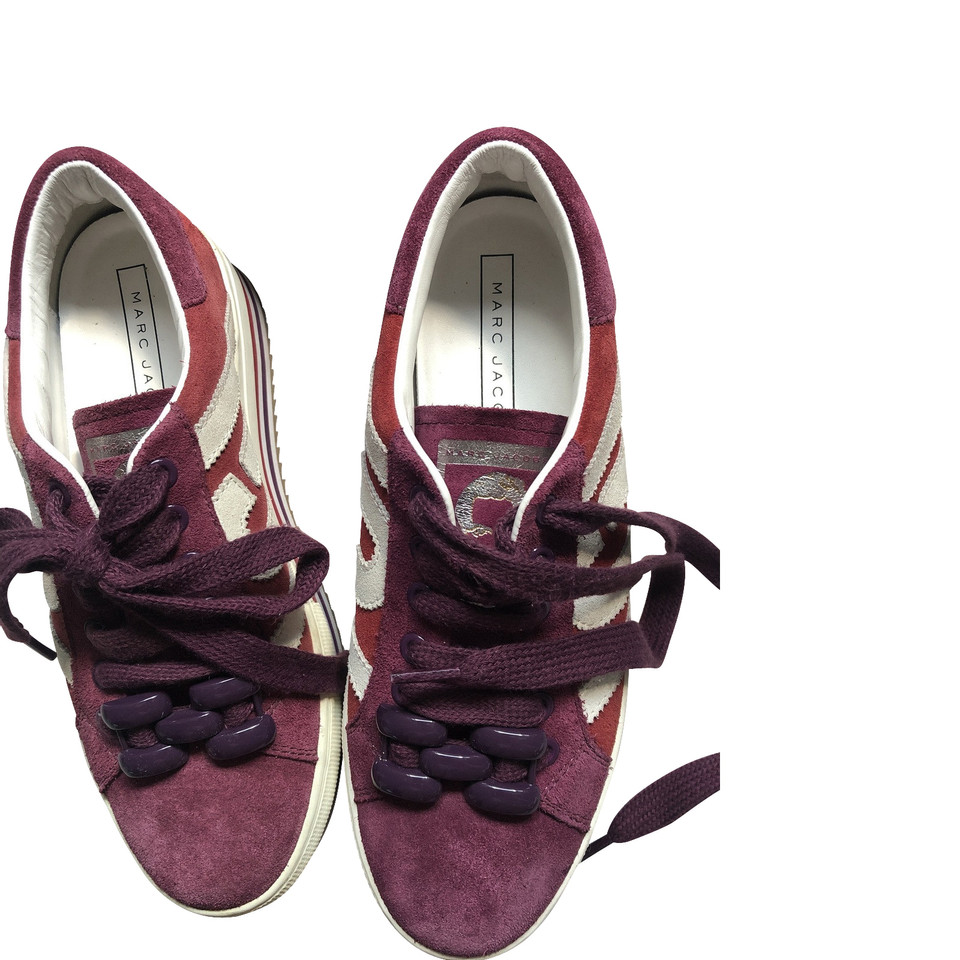 Marc Jacobs Chaussures compensées en Daim en Violet