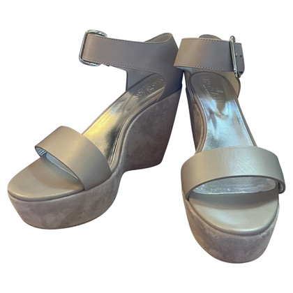 Hogan Sandals Leather in Taupe