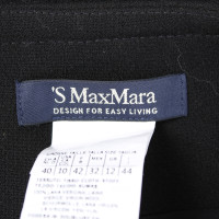 Max Mara Rock aus Wolle in Schwarz