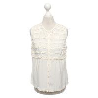 Tory Burch Top en Soie en Crème