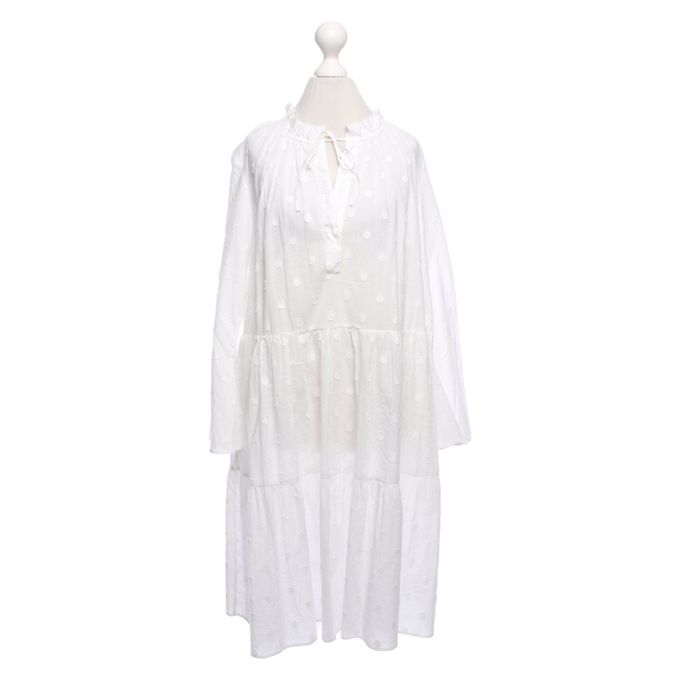 0039 Italy Robe en Coton en Blanc