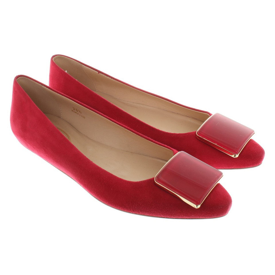 Tod's Ballerinas in pink/rot