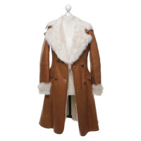 Marc Cain Jacket/Coat Fur in Ochre
