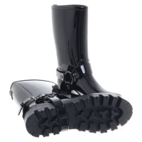 Dolce & Gabbana Gummistiefel in Schwarz