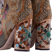 Dolce & Gabbana Embroidered boots with studs