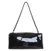 Moschino Love Pelle verniciata clutch