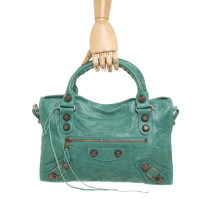 Balenciaga Handbag Leather in Turquoise