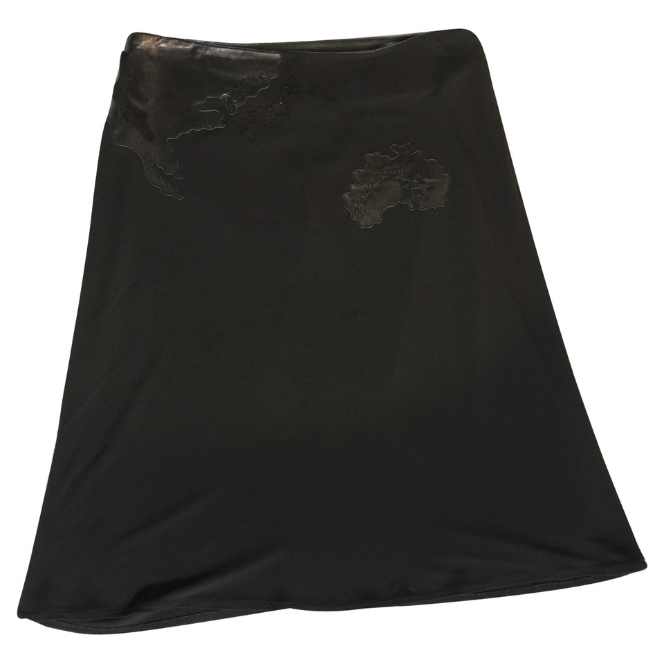 Jitrois Silk and leather skirt