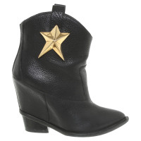 Giuseppe Zanotti Bottes en cuir en noir