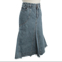 Alexander McQueen Jeans skirt in used look