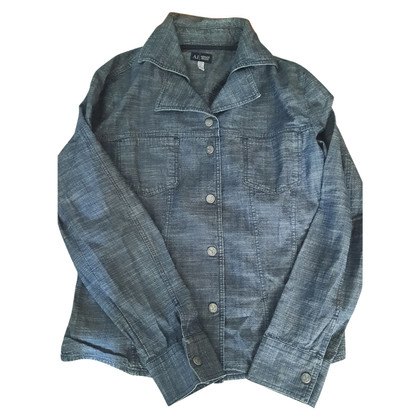 Armani Jeans Veste/Manteau en Coton en Bleu