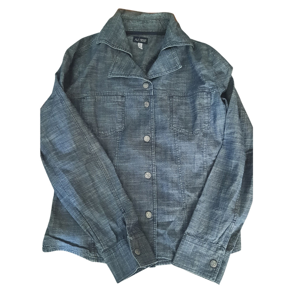 Armani Jeans Jacket/Coat Cotton in Blue