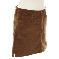 Frame Denim Skirt in Brown