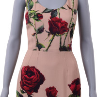 Dolce & Gabbana Abito lungo con stampa rose