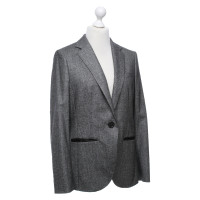 René Lezard Blazer Wool in Grey