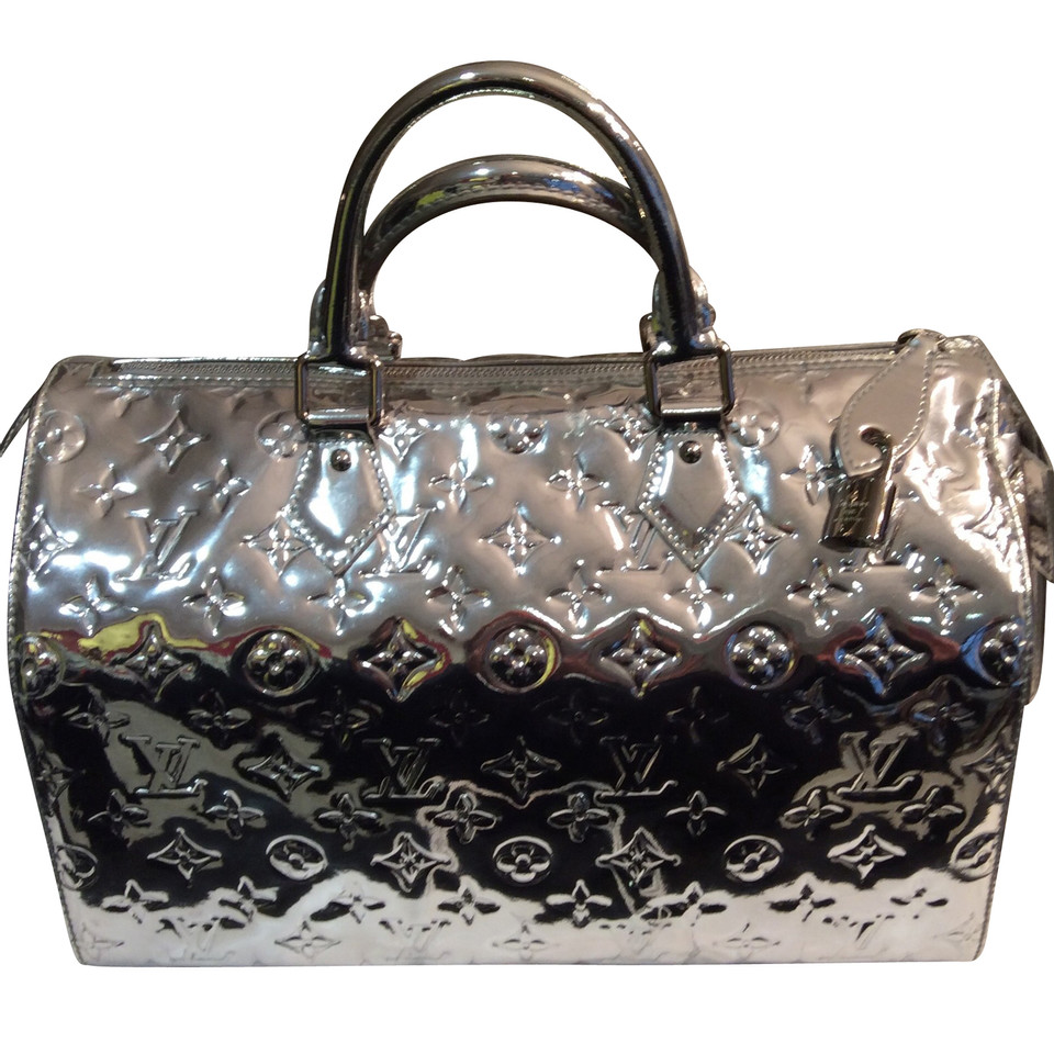 Louis Vuitton Handbag Monogram Vernis Silver