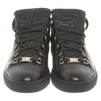 Balenciaga Sneakers aus Leder in Schwarz