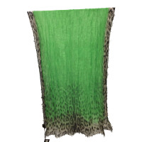 Roberto Cavalli Fluo green scarf 