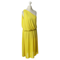 Lanvin One-shoulder jurk geel