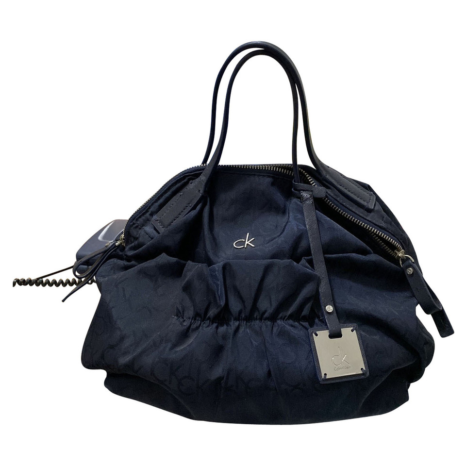 Calvin Klein Handbag Canvas in Blue