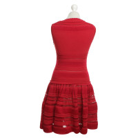 Alaïa Lace dress in red