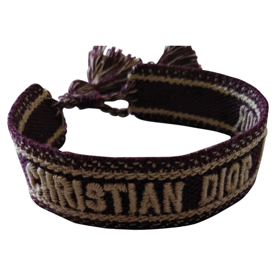 Christian Dior Armreif/Armband aus Baumwolle