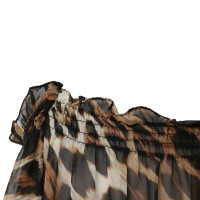 Roberto Cavalli Silk dress with pattern