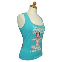 Moschino Top Cotton in Turquoise