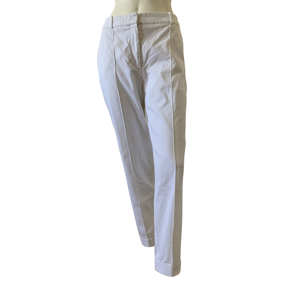 Hugo Boss Paire de Pantalon en Coton en Blanc