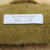 Strenesse Blue Jas/Mantel Bont in Olijfgroen