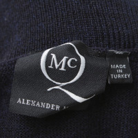 Mc Q Alexander Mc Queen Gebreide jurk in donkerblauw