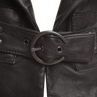 Arma Leather vest in black