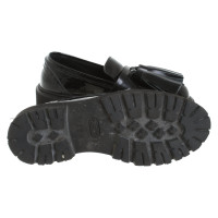 Msgm Slippers/Ballerinas Patent leather in Black