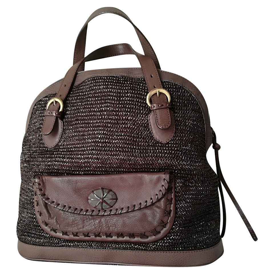 Maliparmi Bag made of raffia and leather