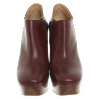 L'autre Chose Ankle boots Leather in Bordeaux