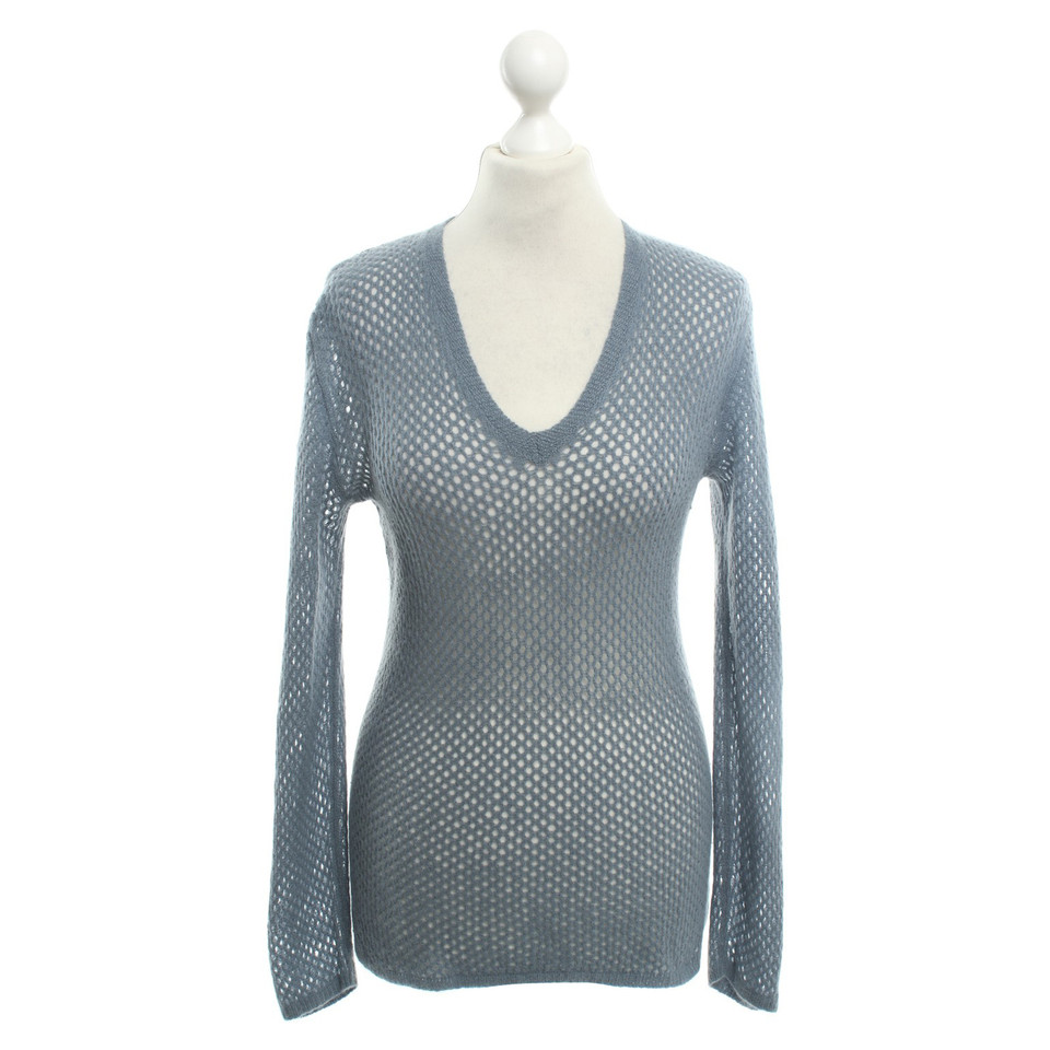 Allude Cashmere sweater in pigeon blue