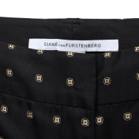 Diane Von Furstenberg Trousers Silk in Black