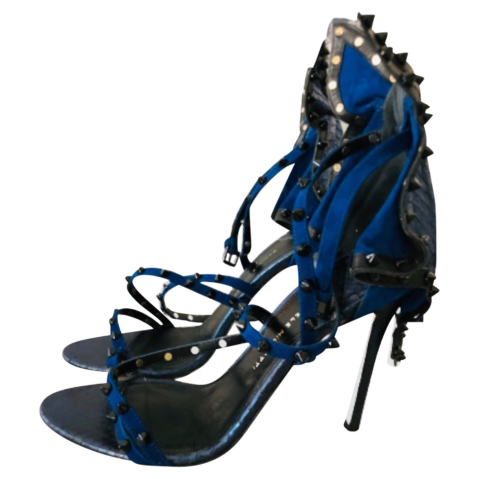 Daniele Michetti Sandals Leather in Blue