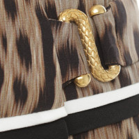 Roberto Cavalli Geplooide rok met luipaard print