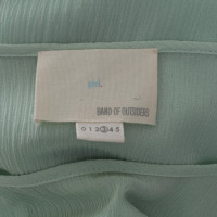 Band Of Outsiders Silk dress in green