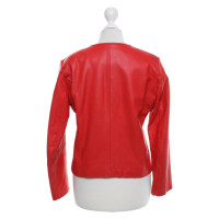 Sandro Leather jacket in red