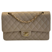 Chanel Timeless Classic aus Leder in Beige