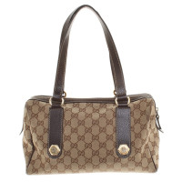 Gucci Handtasche in Braun/Beige