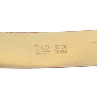 D&G ceinture en cuir verni