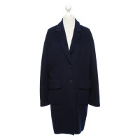 Prada Jacke/Mantel aus Wolle in Blau
