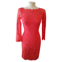 Diane Von Furstenberg Coral kanten jurk